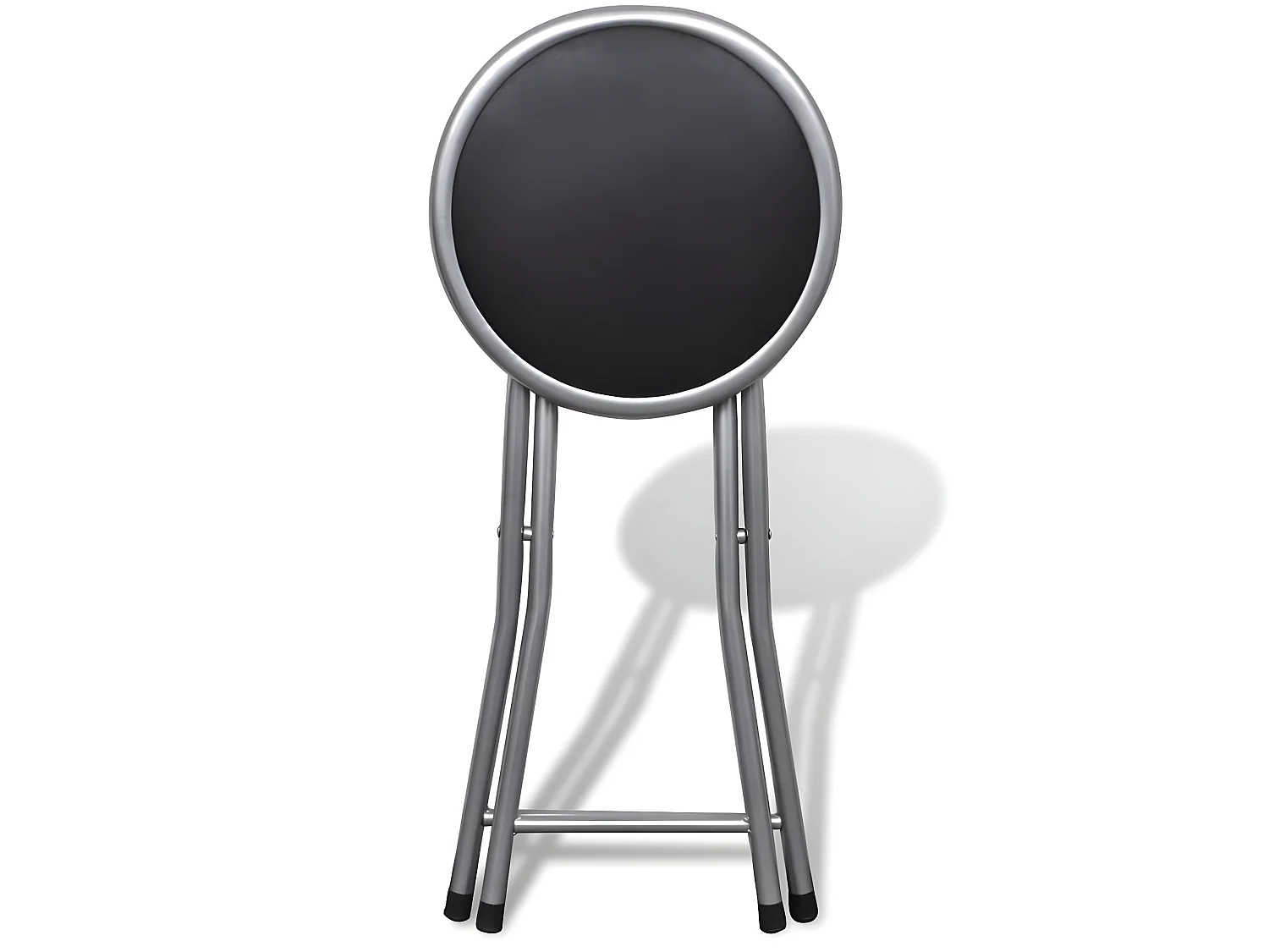 Tabourets de bar pliables lot de 4 similicuir