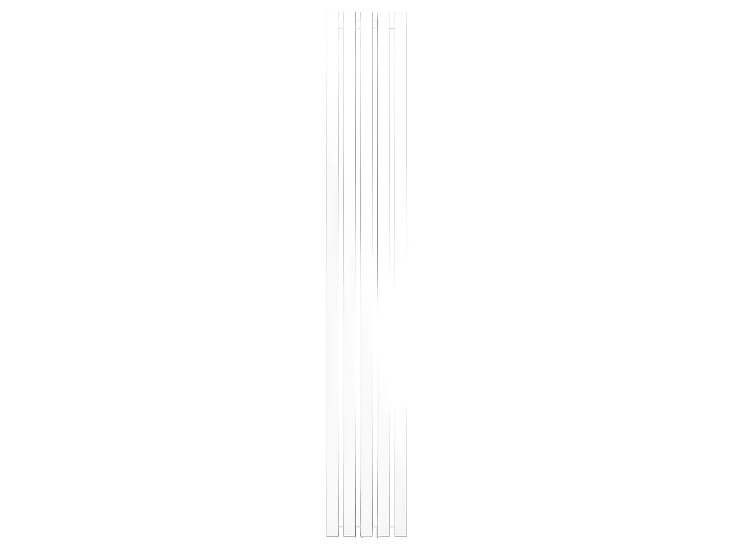 ECD Germany Radiateur Sèche-Serviettes Stella vertical -  260 x 1800 mm - Blanc - Design panneau plat - Radiateur Sèche Serviette - Pour Salle de Bain