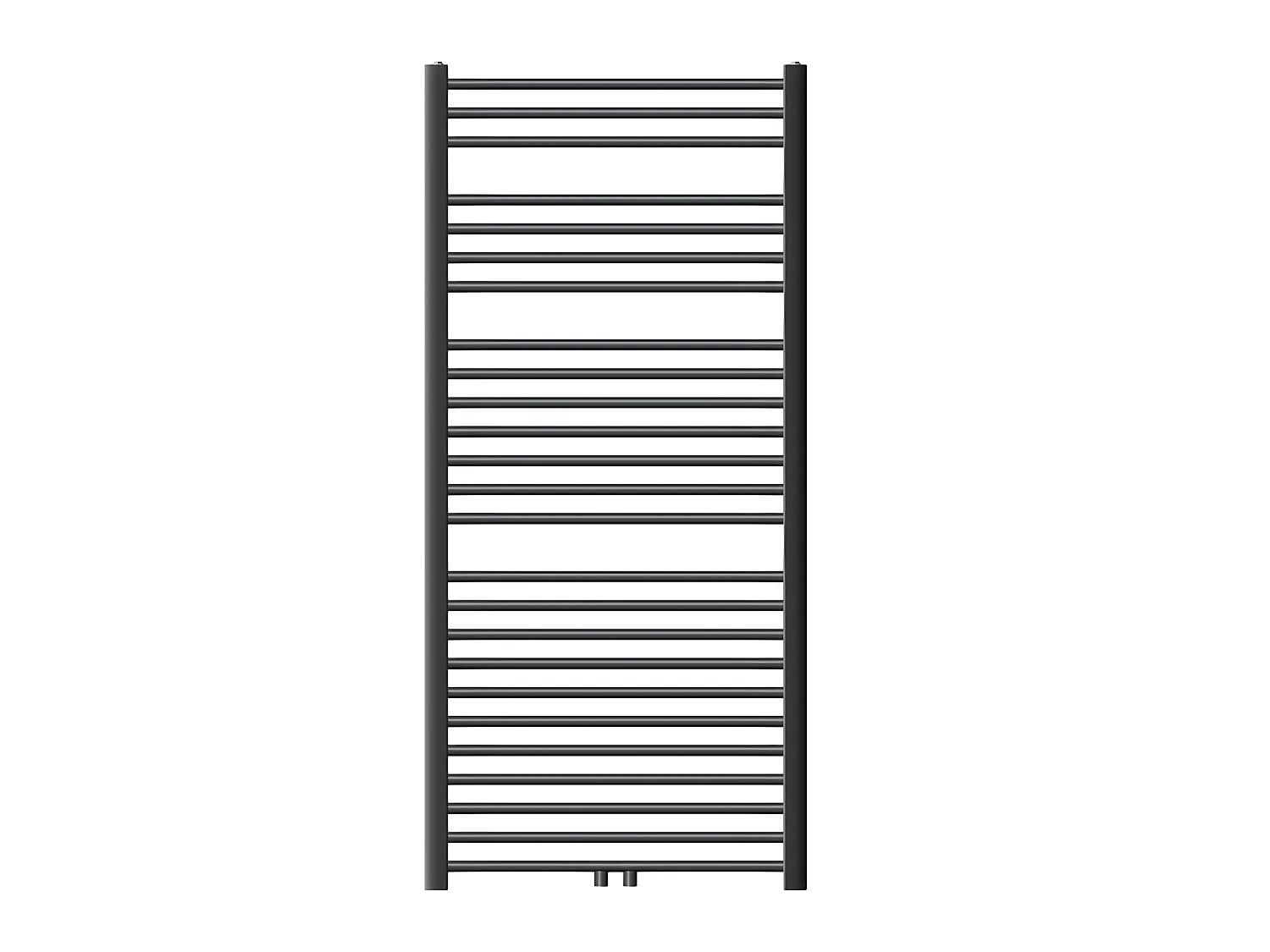 ECD Germany Radiateur Design Sahara Non Électrique - 750 x 1500 mm - Anthracite - Connexion Central - sans Kit de Raccordement - Forme Courbé - avec Kit Montage Mural - Sèche-Serviettes Salle de Bain
