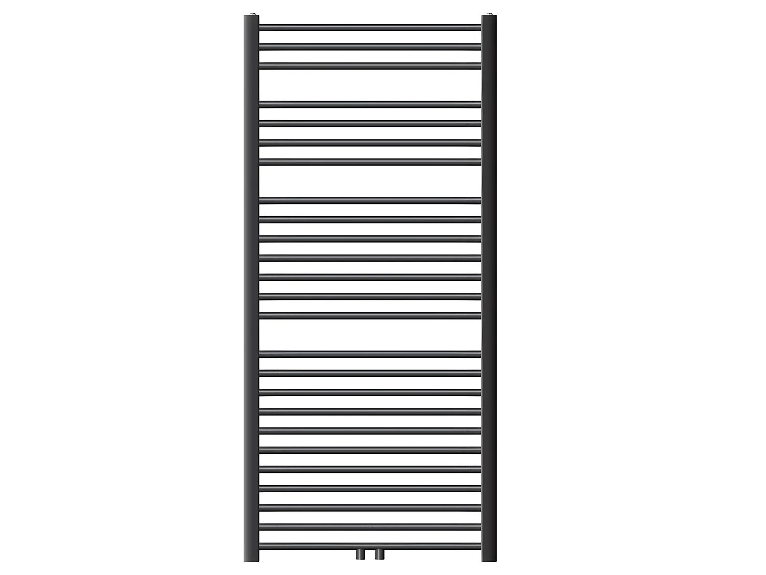 ECD Germany Radiateur Design Sahara Non Électrique - 750 x 1500 mm - Anthracite - Connexion Central - sans Kit de Raccordement - Forme Courbé