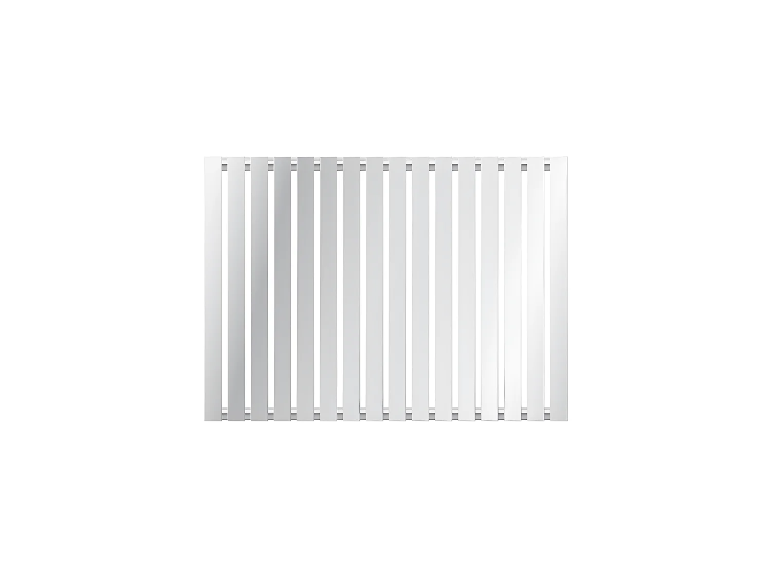 ECD Germany Stella Design Radiateur Sèche-Serviettes - 630 x 865 mm - Chrome - Design Panneau Plat - Horizontal - Radiateur Sèche Serviette
