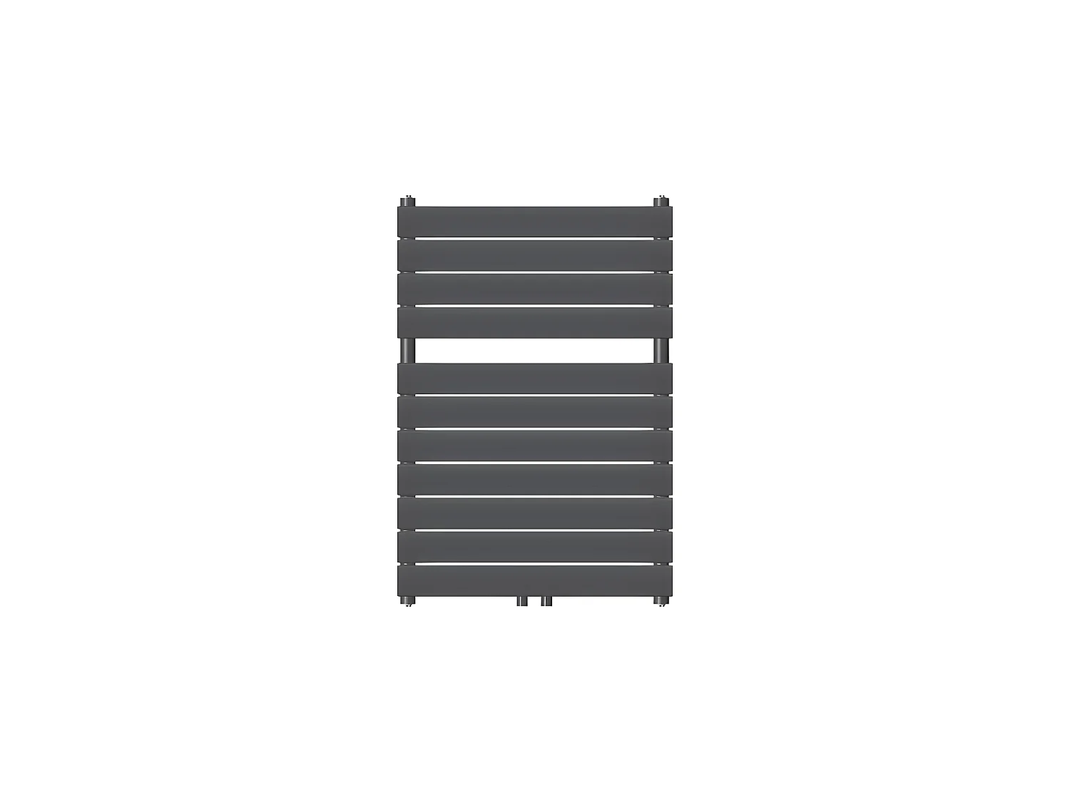 ECD Germany Radiateur de Salle de Bain Steam, 600x800 mm, Anthracite, avec Raccord Central 50 mm, Monobloc, Plat, Vertical