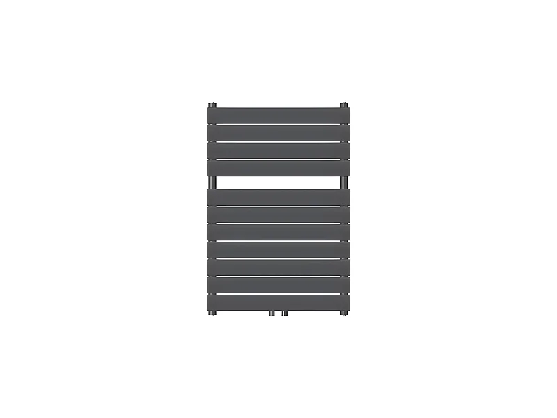 ECD Germany Radiateur de Salle de Bain Steam, 600x800 mm, Anthracite, avec Raccord Central 50 mm, Monobloc, Plat, Vertical