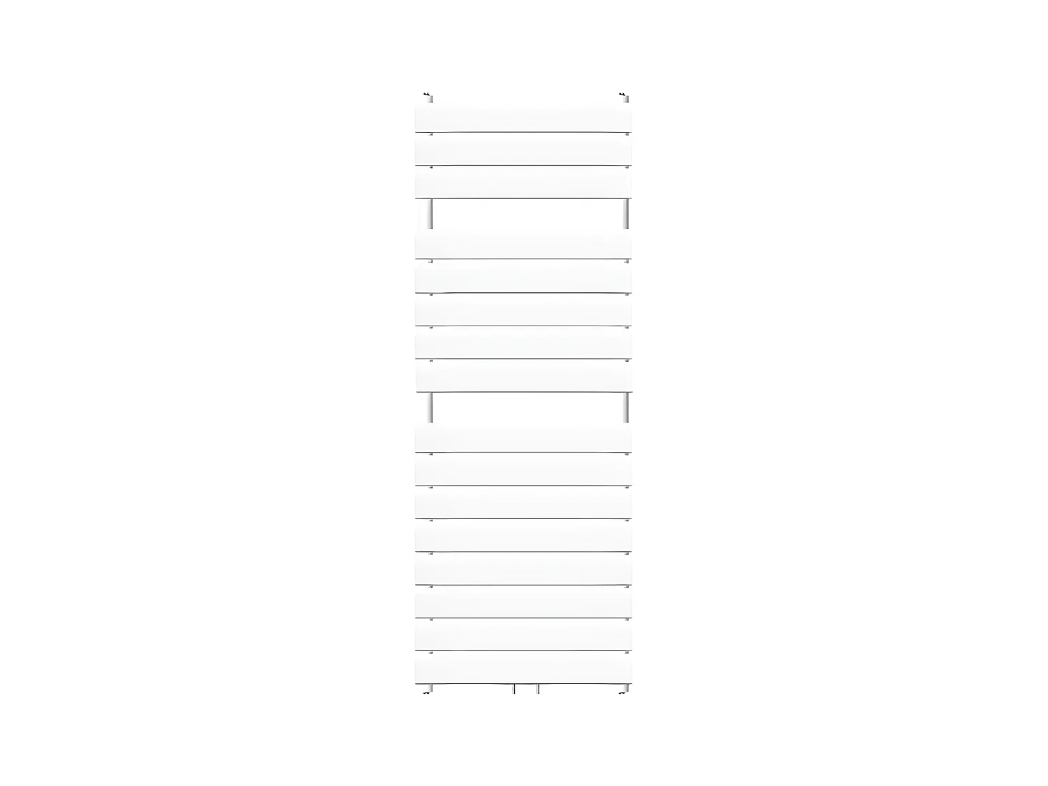 ECD Germany Radiateur Design Steam Non Électrique - 600 x 800 mm - Blanc - Connexion Central Universel