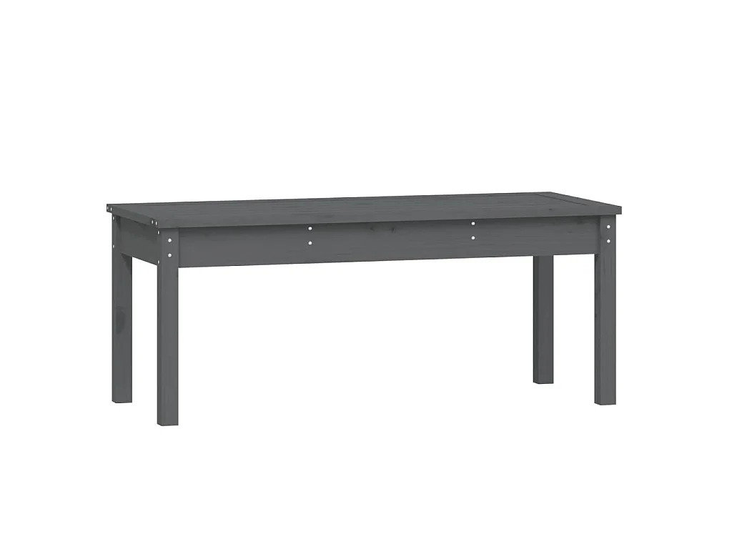 Tuinbank 109x44x45 cm massief grenenhout grijs