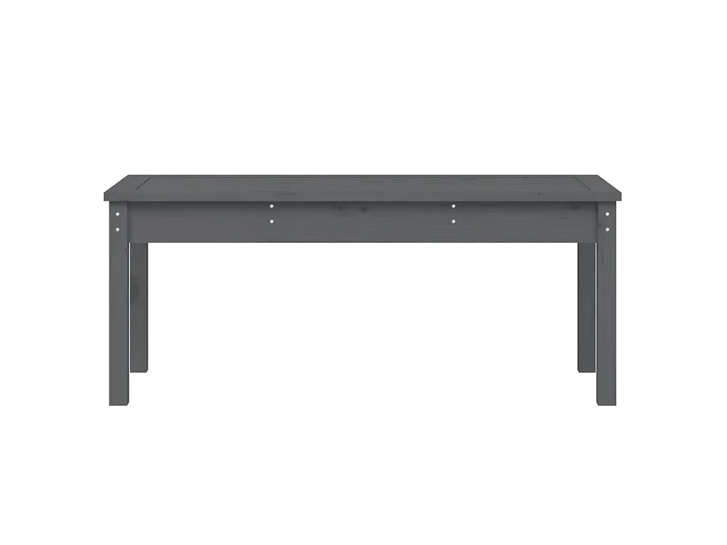 Tuinbank 109x44x45 cm massief grenenhout grijs