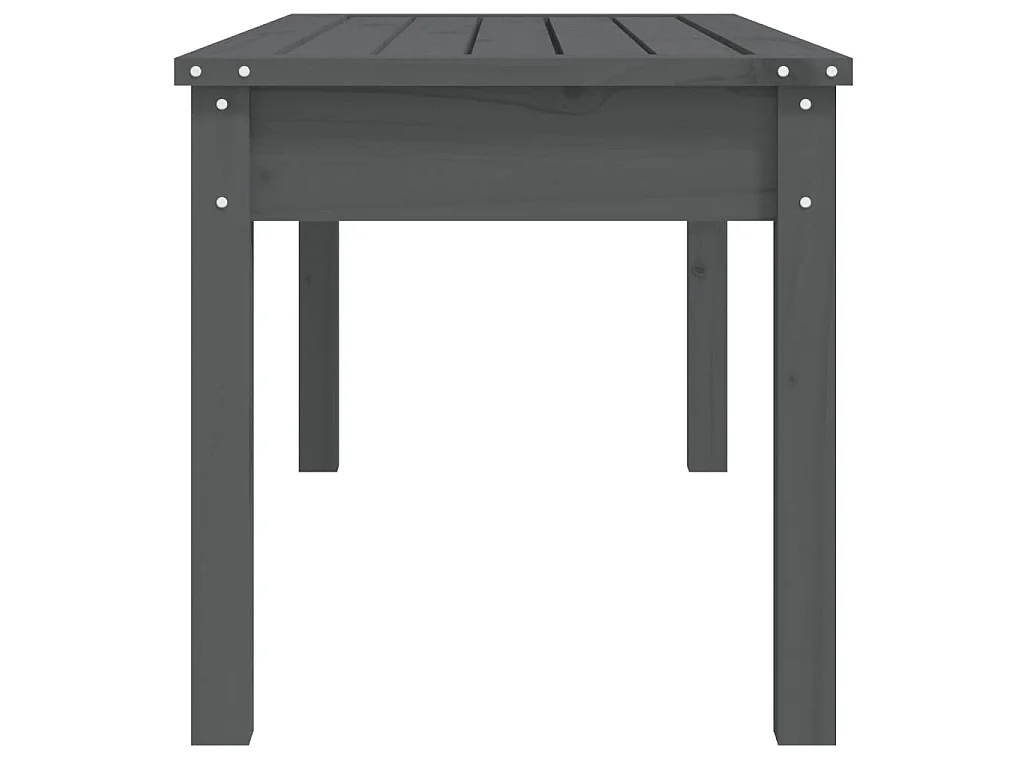 Tuinbank 109x44x45 cm massief grenenhout grijs
