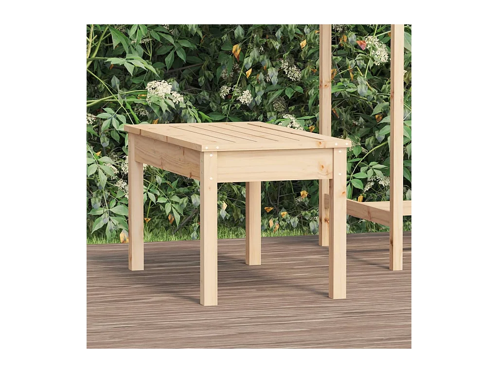 Banc de jardin 80x44x45 cm bois massif de pin