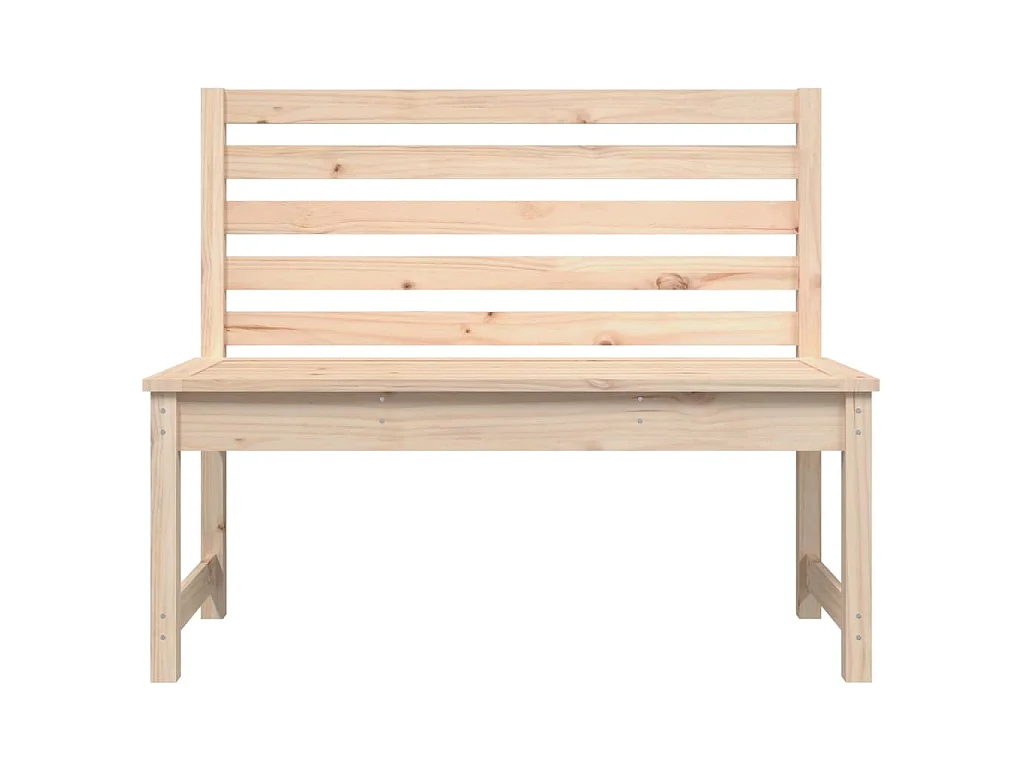 Banc de jardin 109 cm bois massif de pin