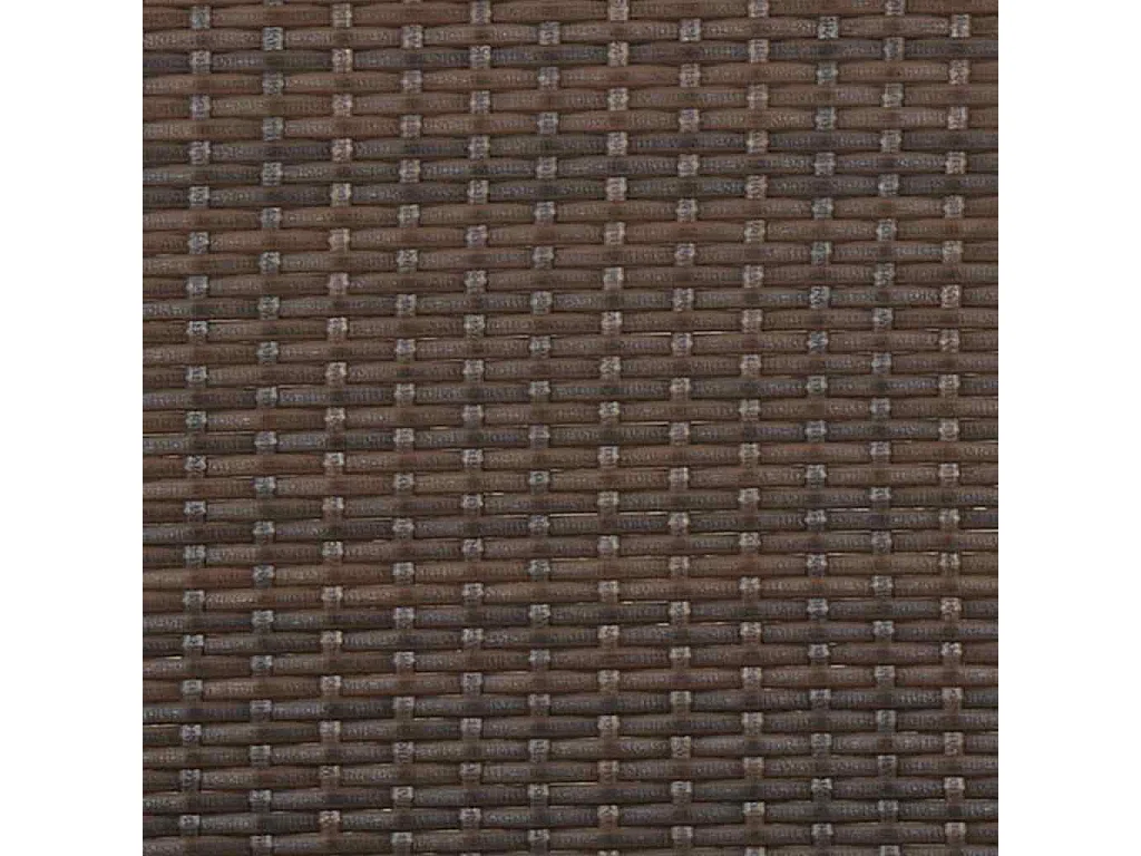 Gartenbank 2-Sitzer mit Kissen Braun Poly Rattan