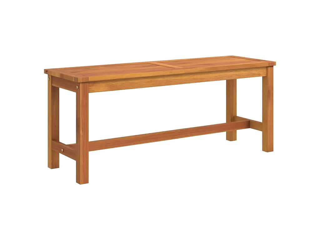 Banc de jardin 110x35x45 cm bois massif d'acacia