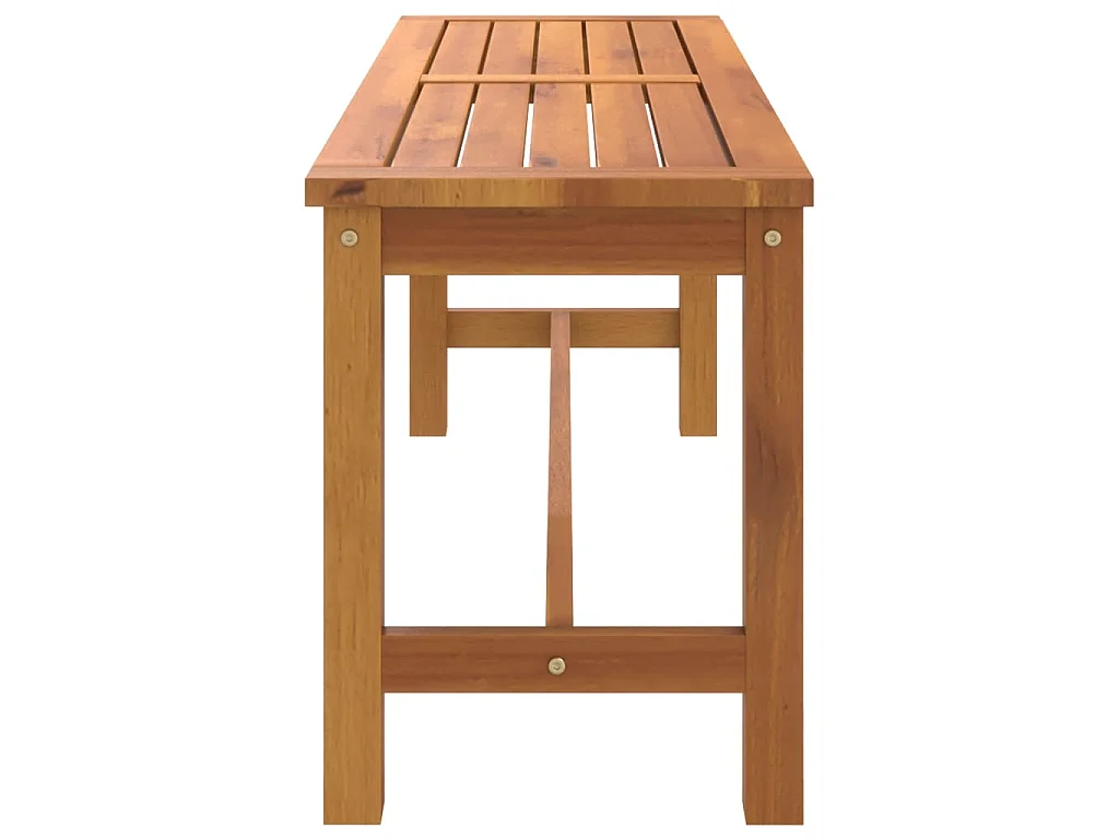 Banc de jardin 110x35x45 cm bois massif d'acacia