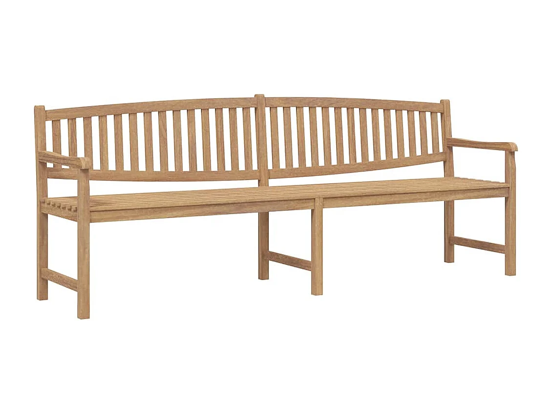 Banc de jardin 228x59,5x90 cm bois de teck solide