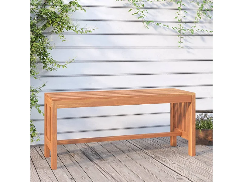 Banco de jardim 110 cm madeira de eucalipto maciça