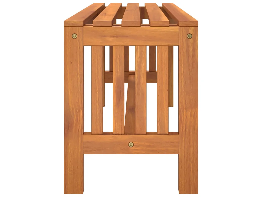 Panca da Giardino 110 cm Legno Massello di Eucalipto