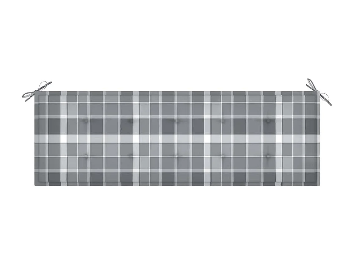 Banc de jardin avec coussin 157 cm Bois d'acacia massif