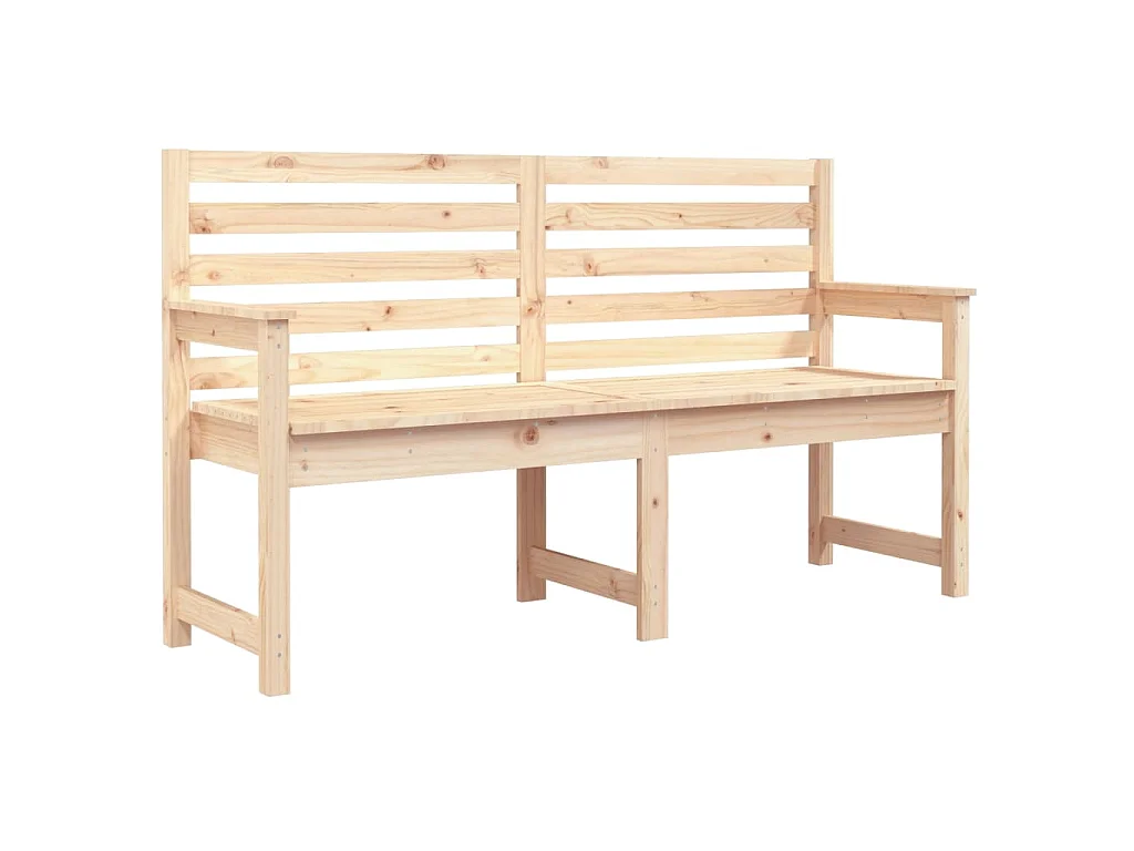 Banco de jardim 159,5x48x91,5 cm madeira de pinho maciça