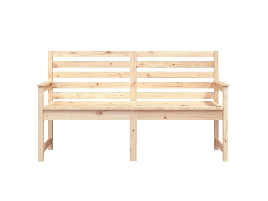 Banco de jardim 159,5x48x91,5 cm madeira de pinho maciça