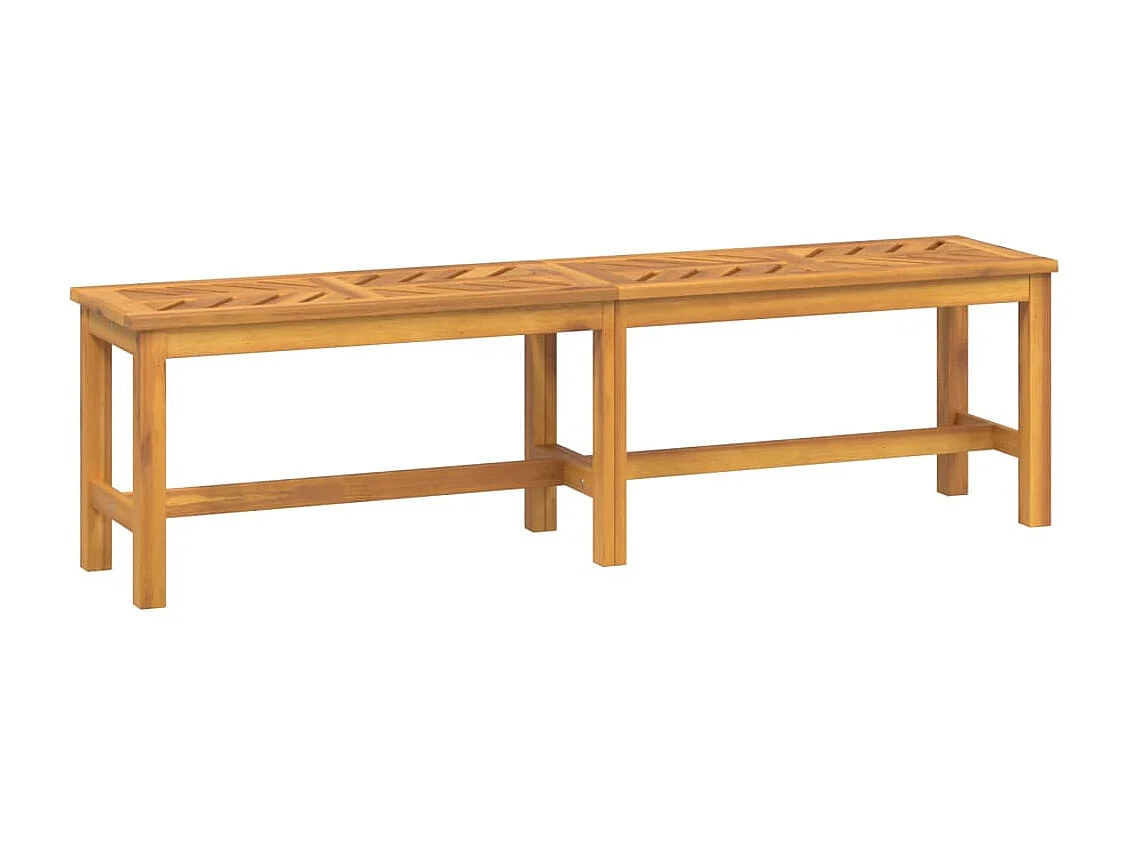 Banc de jardin 150 cm bois massif d'acacia