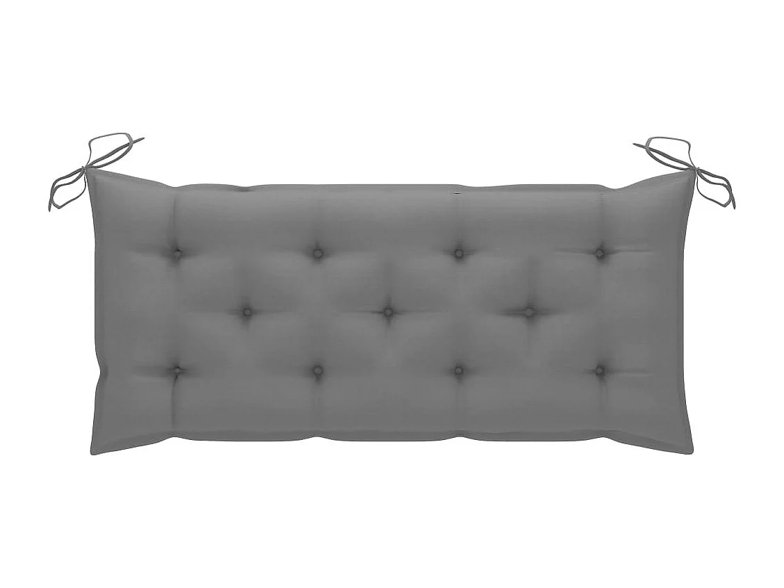 Banco de jardim 2 lugares c/ almofadão 120 cm eucalipto cinza