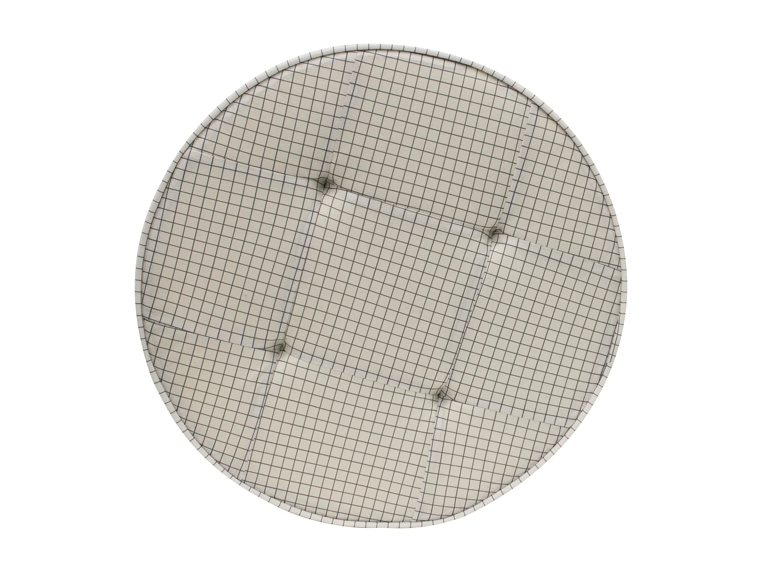 Coussin De Sol Rond Carreaux Diam 50cm - Lot De Out