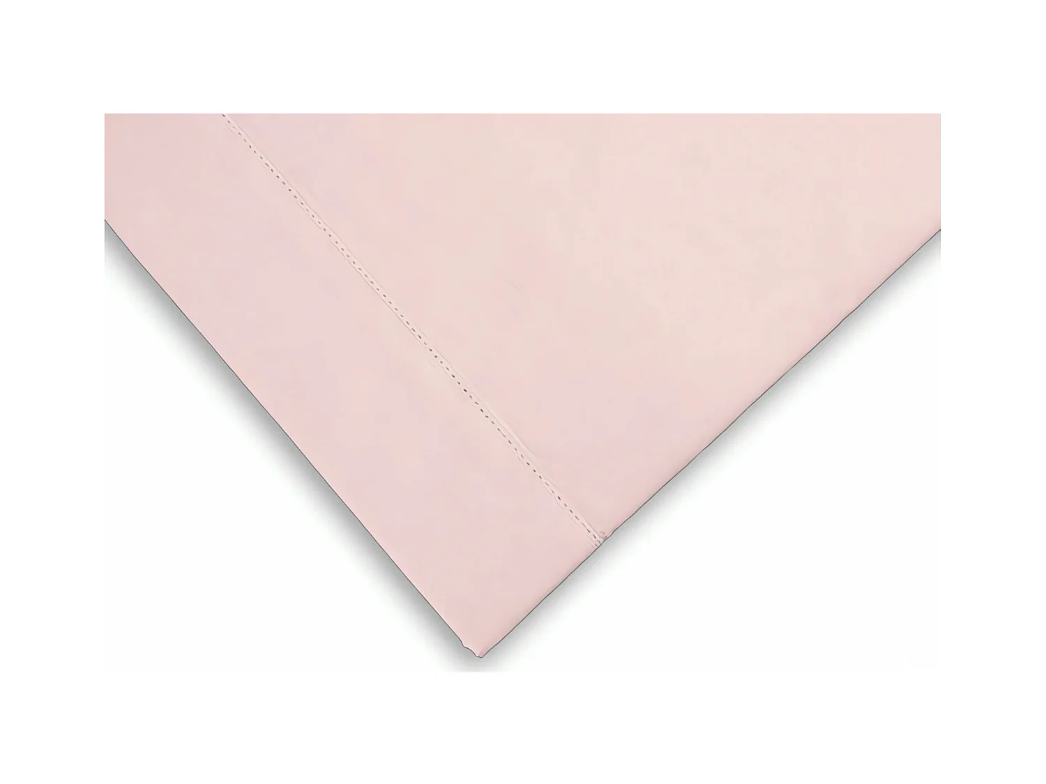 SOLEIL d'OCRE Drap plat Camille - Coton percale - 180 x 290 cm - Rose