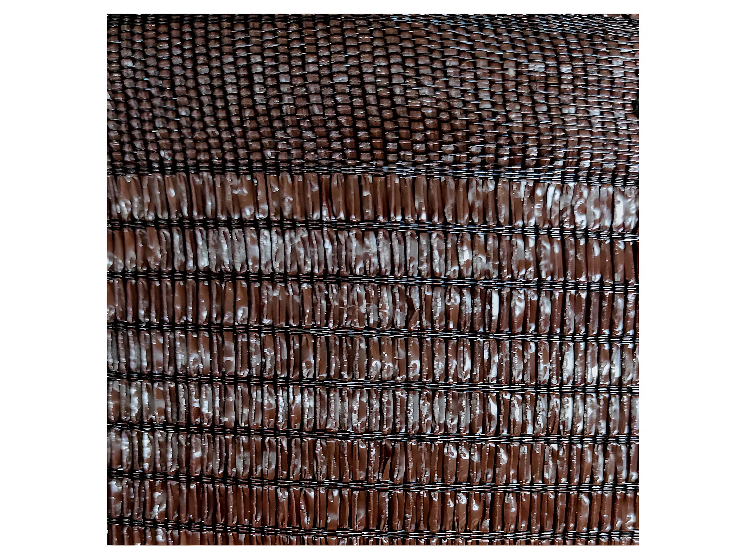 Brise Vue| 4X50 M| Composite 100% Polyamide| Occultation 80%| Maille D'ombrage| Marron