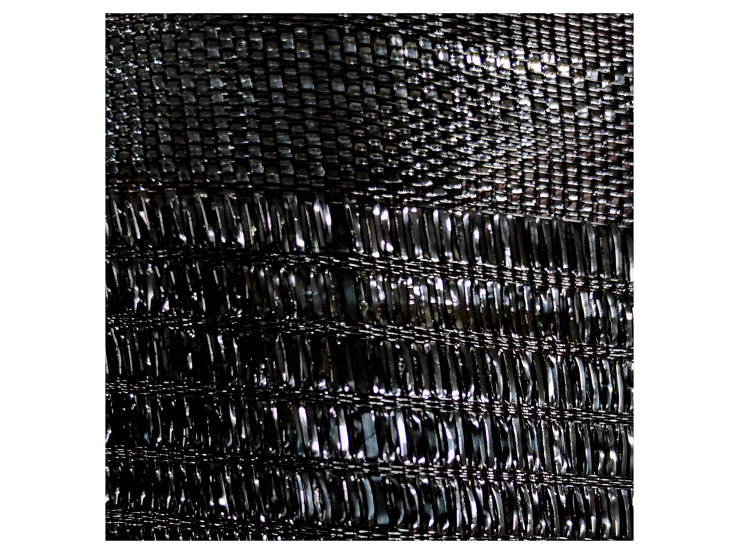 Rouleau De Brise Vue| 4X4 M| Composite 100% Polyamide| Occultation 80%| Noir