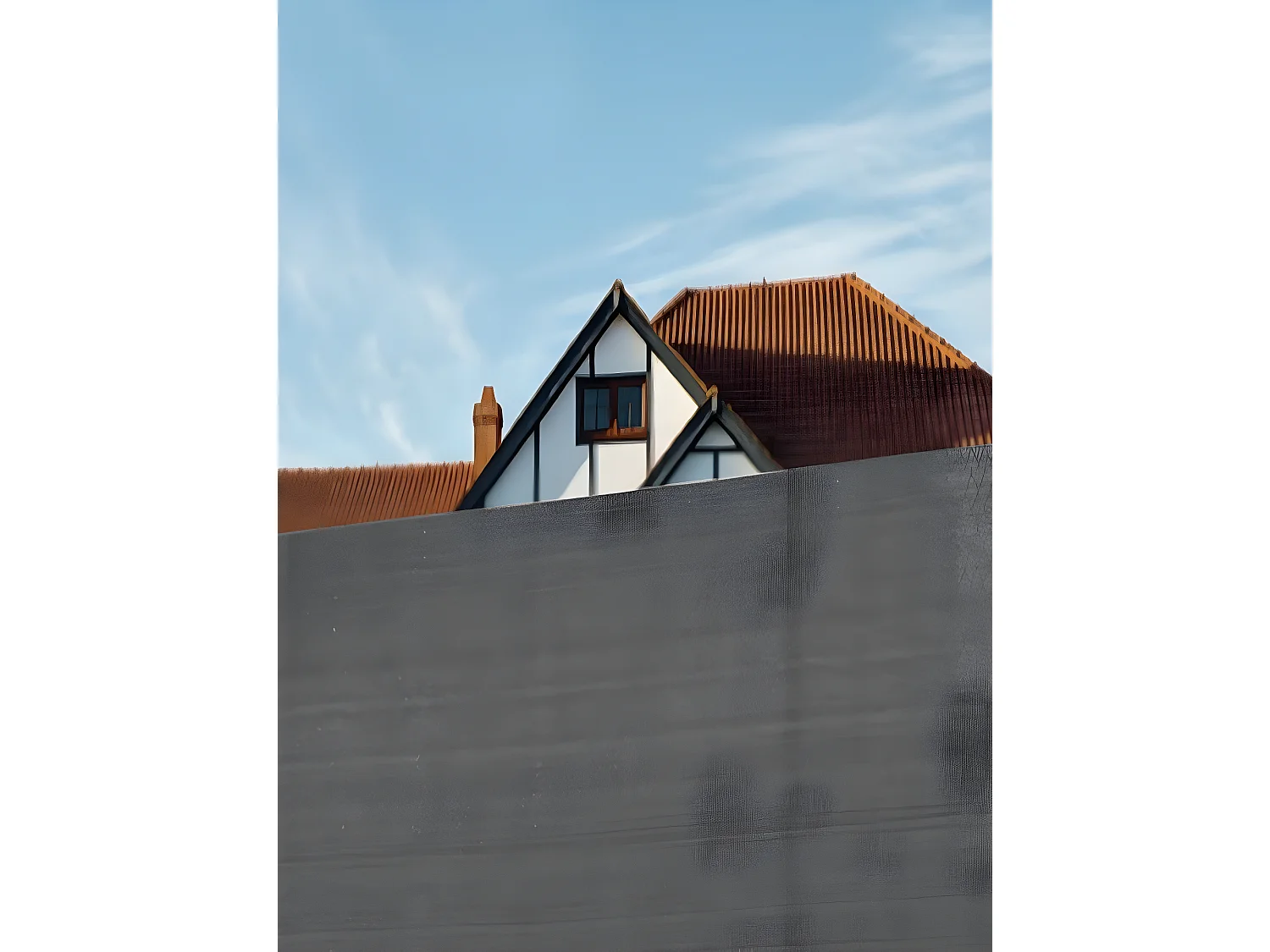 Brise Vue| 1X50 M| Composite 100% Polyamide| Occultation 80%| Maille D'ombrage| Gris