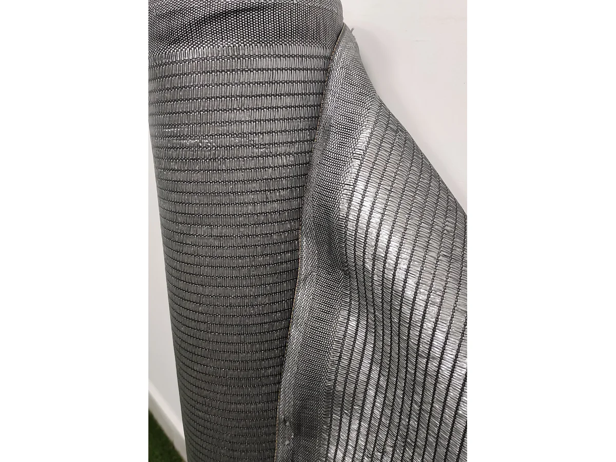 Brise Vue| 1X50 M| Composite 100% Polyamide| Occultation 80%| Maille D'ombrage| Gris