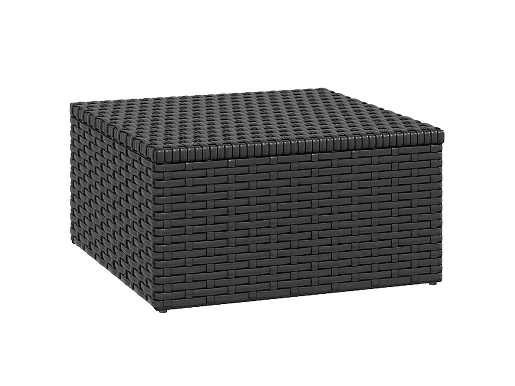 Garten-Lounge-Set Schwarz Poly Rattan