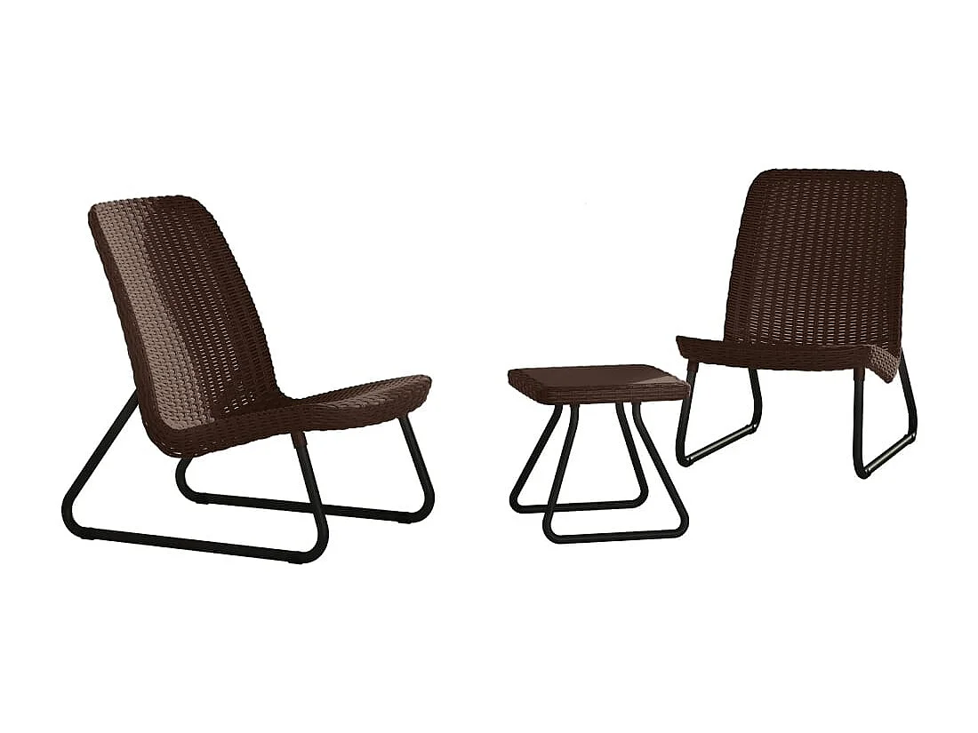Salon de jardin 3 pcs Rio Cappuccino 218157