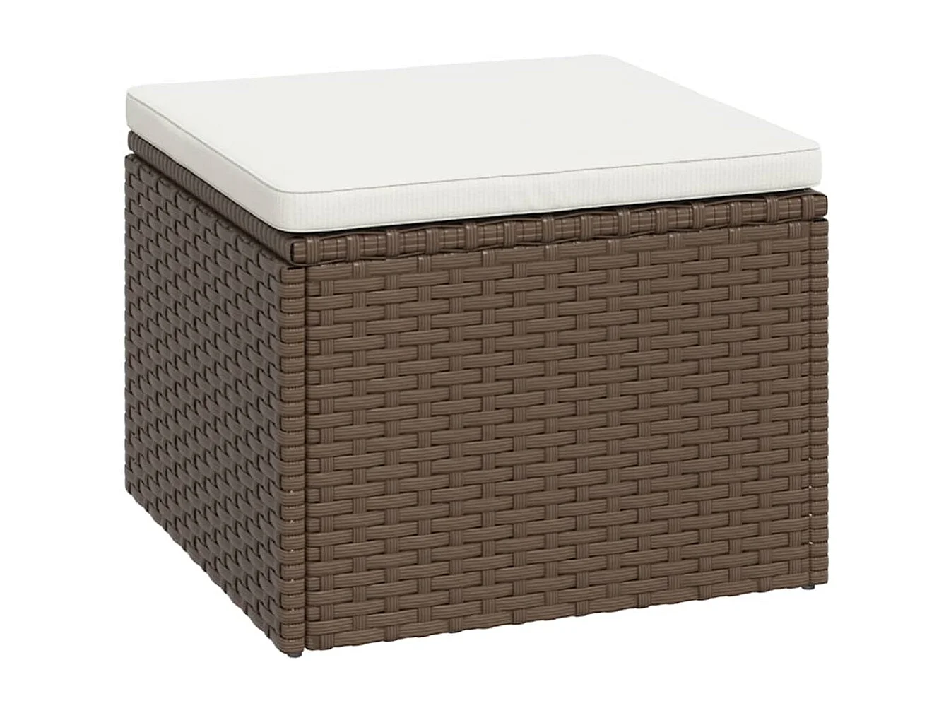 Garten-Lounge-Set Braun Poly Rattan