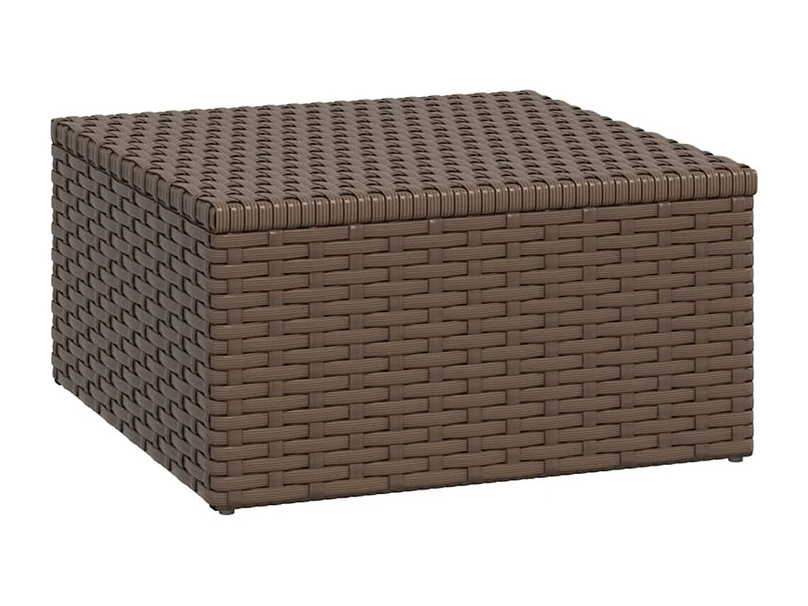Garten-Lounge-Set Braun Poly Rattan