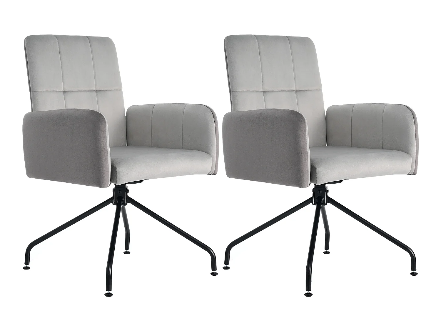 Fluwelen stoel met set van 2 bijpassende stoelen, fauteuil, barkruk, grijs