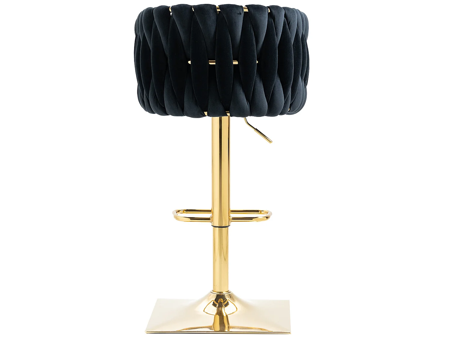 Vintage barstoel met rugleuning en voetsteun - set van 2 stoelen