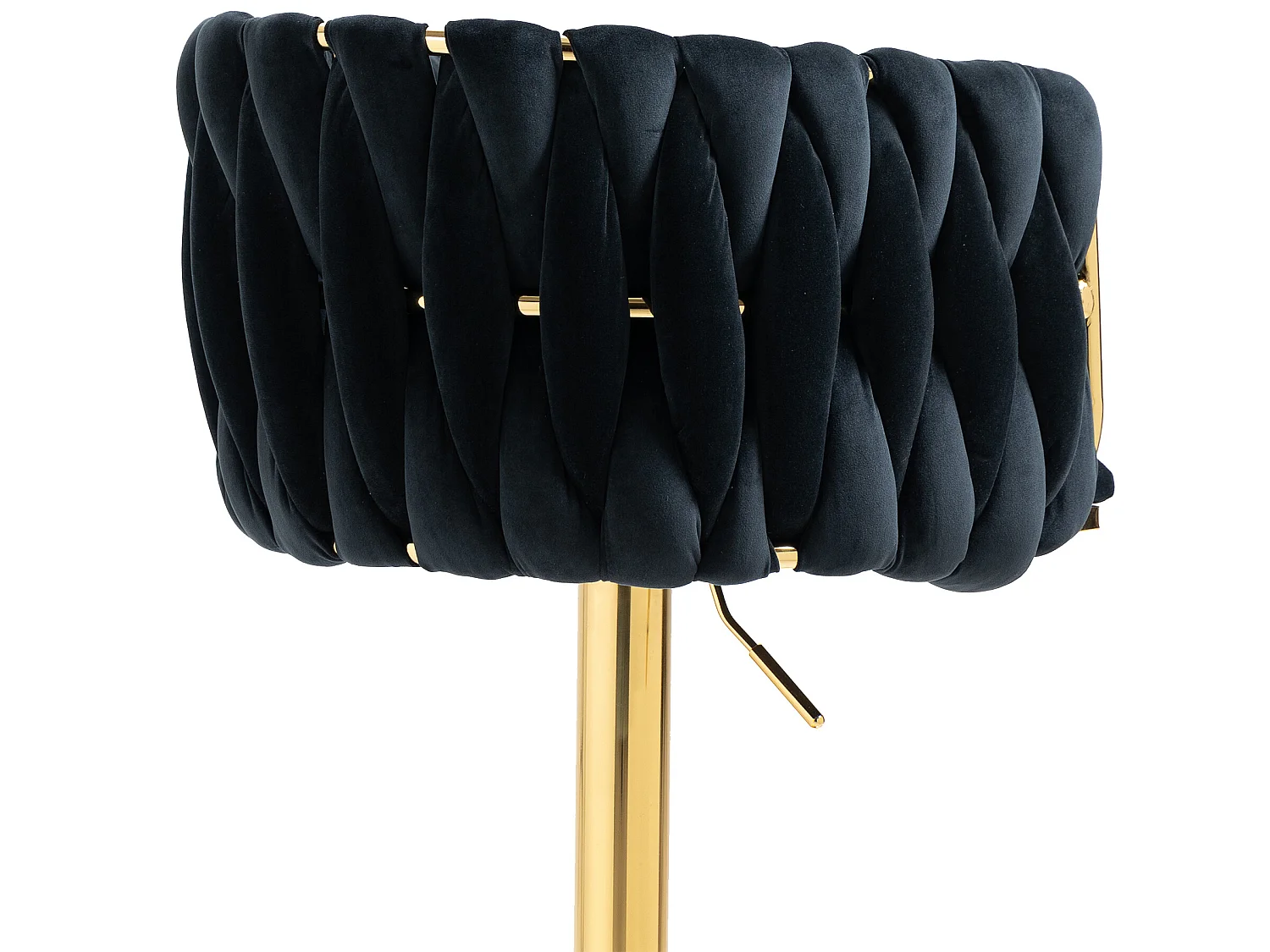 Vintage barstoel met rugleuning en voetsteun - set van 2 stoelen