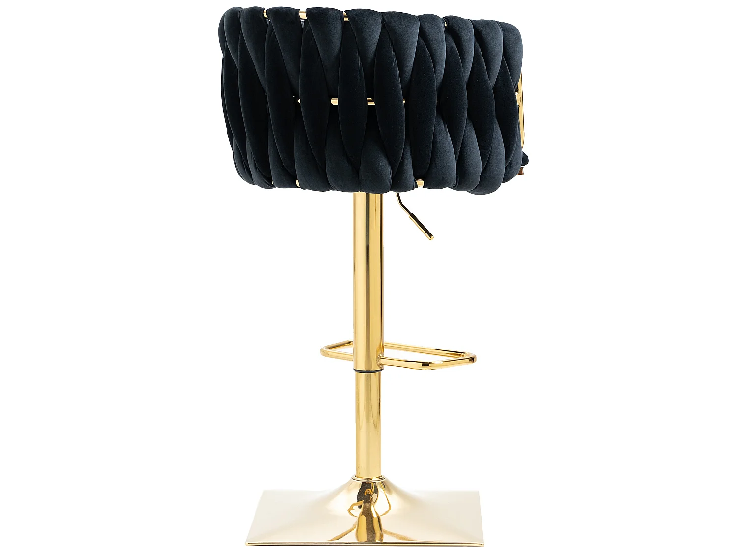 Chaise de bar vintage avec dossier et repose-pieds - lot de 2 chaises