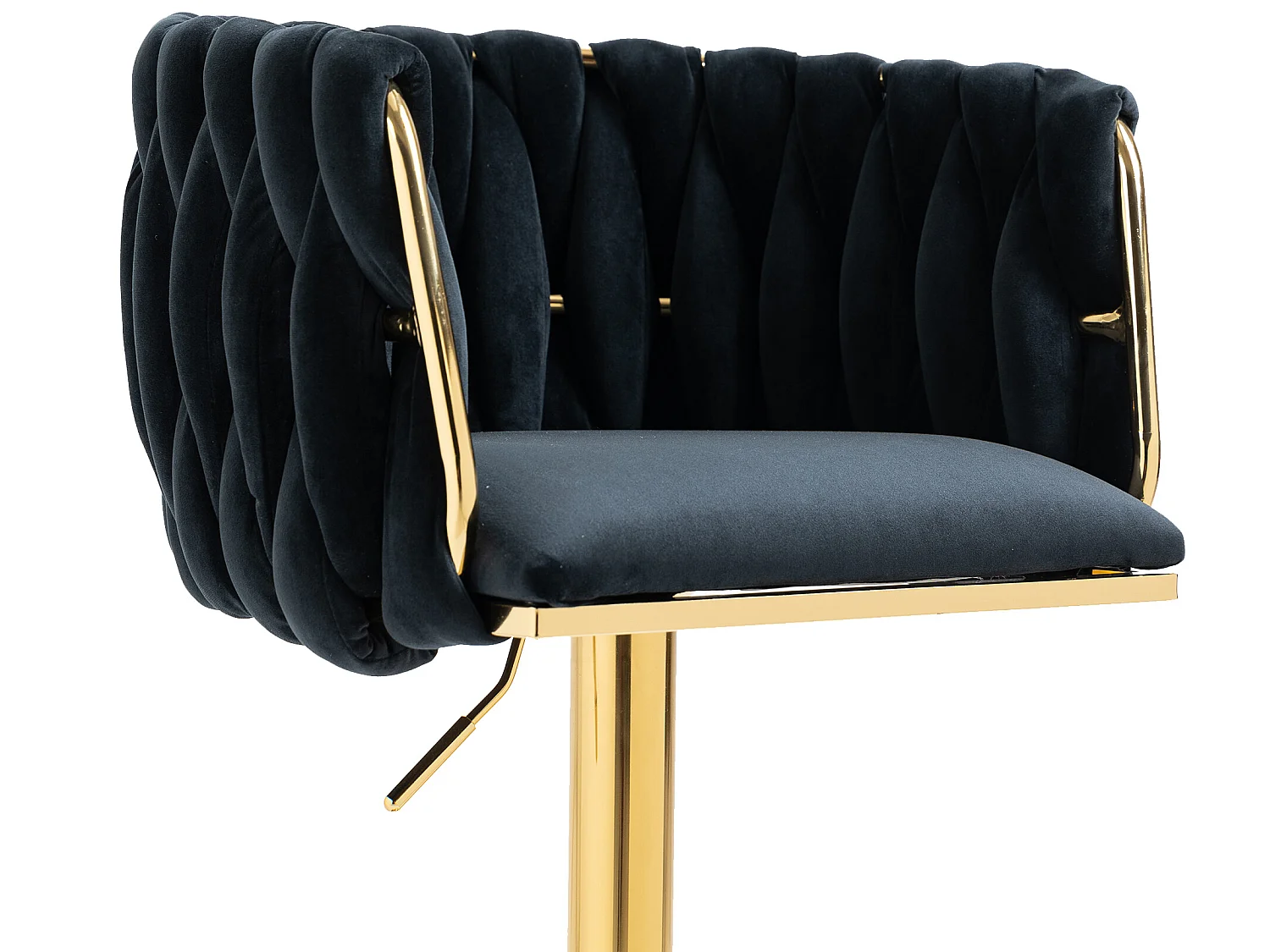 Chaise de bar vintage avec dossier et repose-pieds - lot de 2 chaises