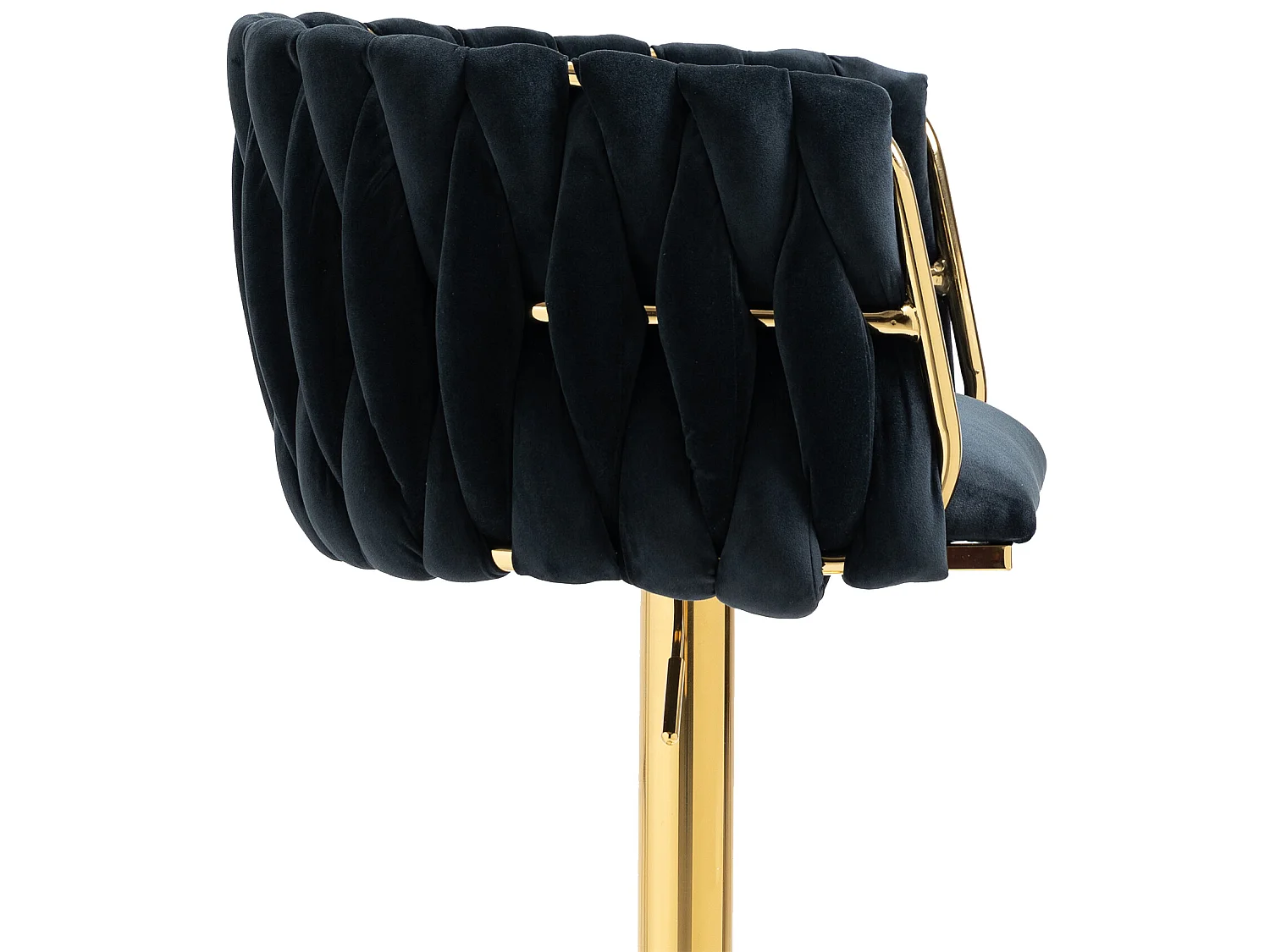 Chaise de bar vintage avec dossier et repose-pieds - lot de 2 chaises