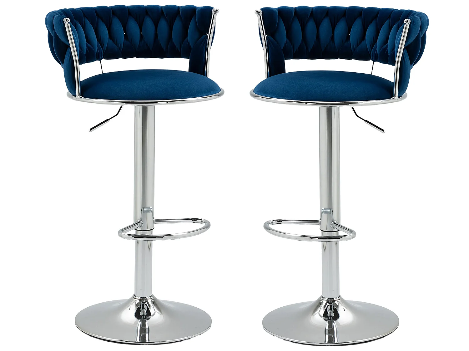 Draaibare barstoelen, set van 2 in hoogte verstelbare krukken