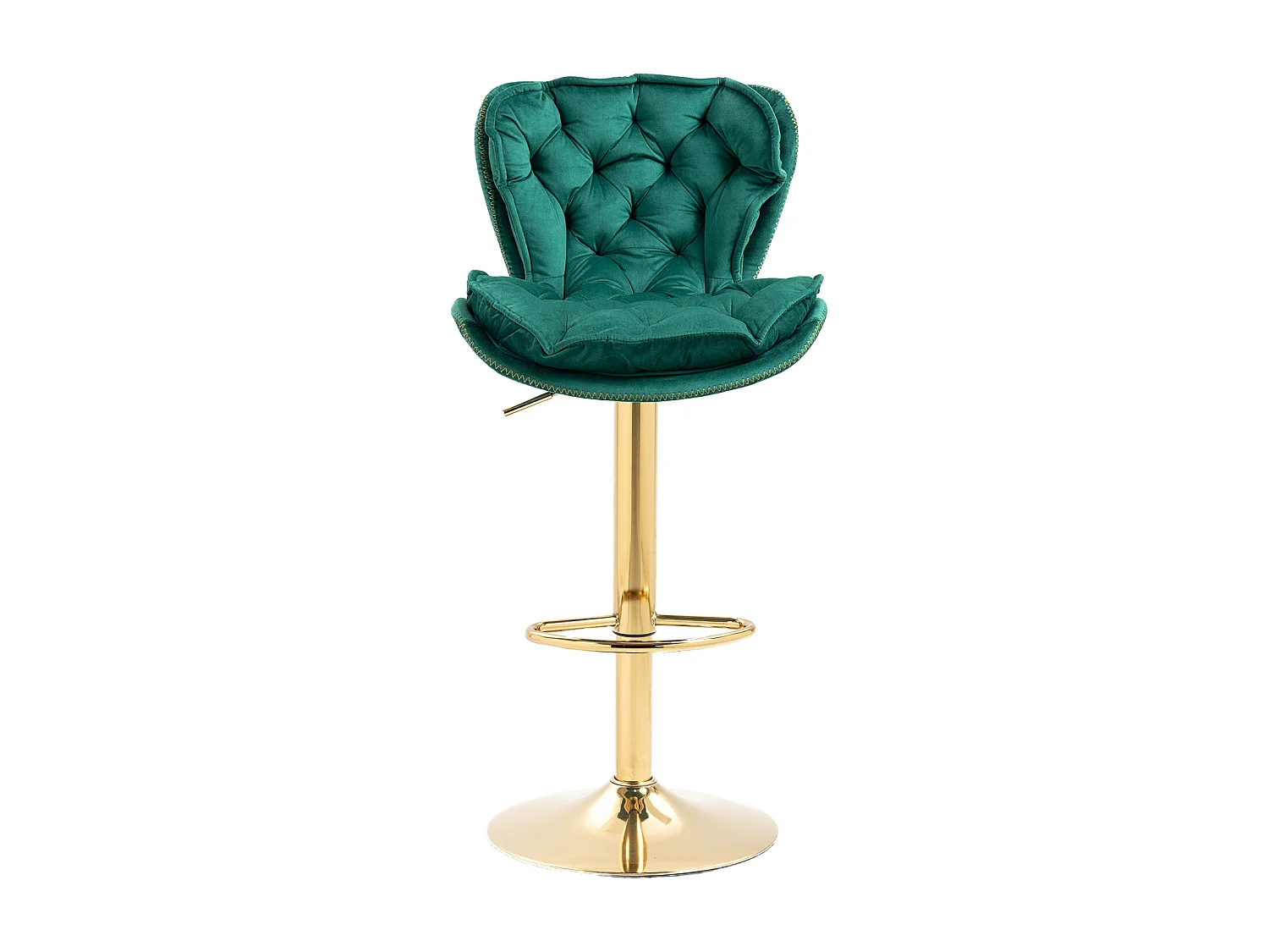 Set van 2 in hoogte verstelbare draaibarstoelen met voetsteun