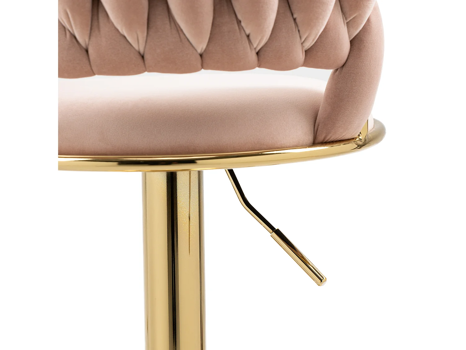 Set van 2 in hoogte verstelbare draaibare barkrukken met rust