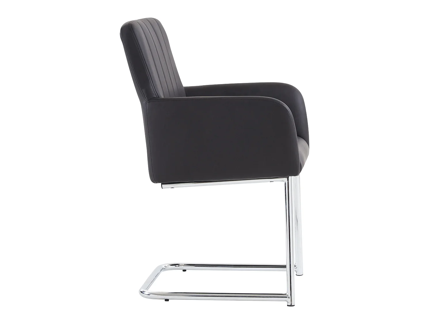 2 chaises de salle à manger à rayures verticales, chaise rembourrée noir