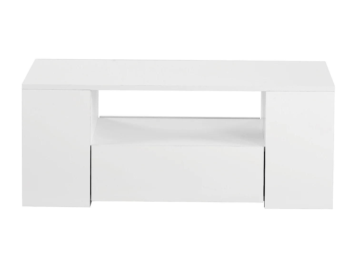 Mesa de centro moderna de mármol con estructura dorada - juego