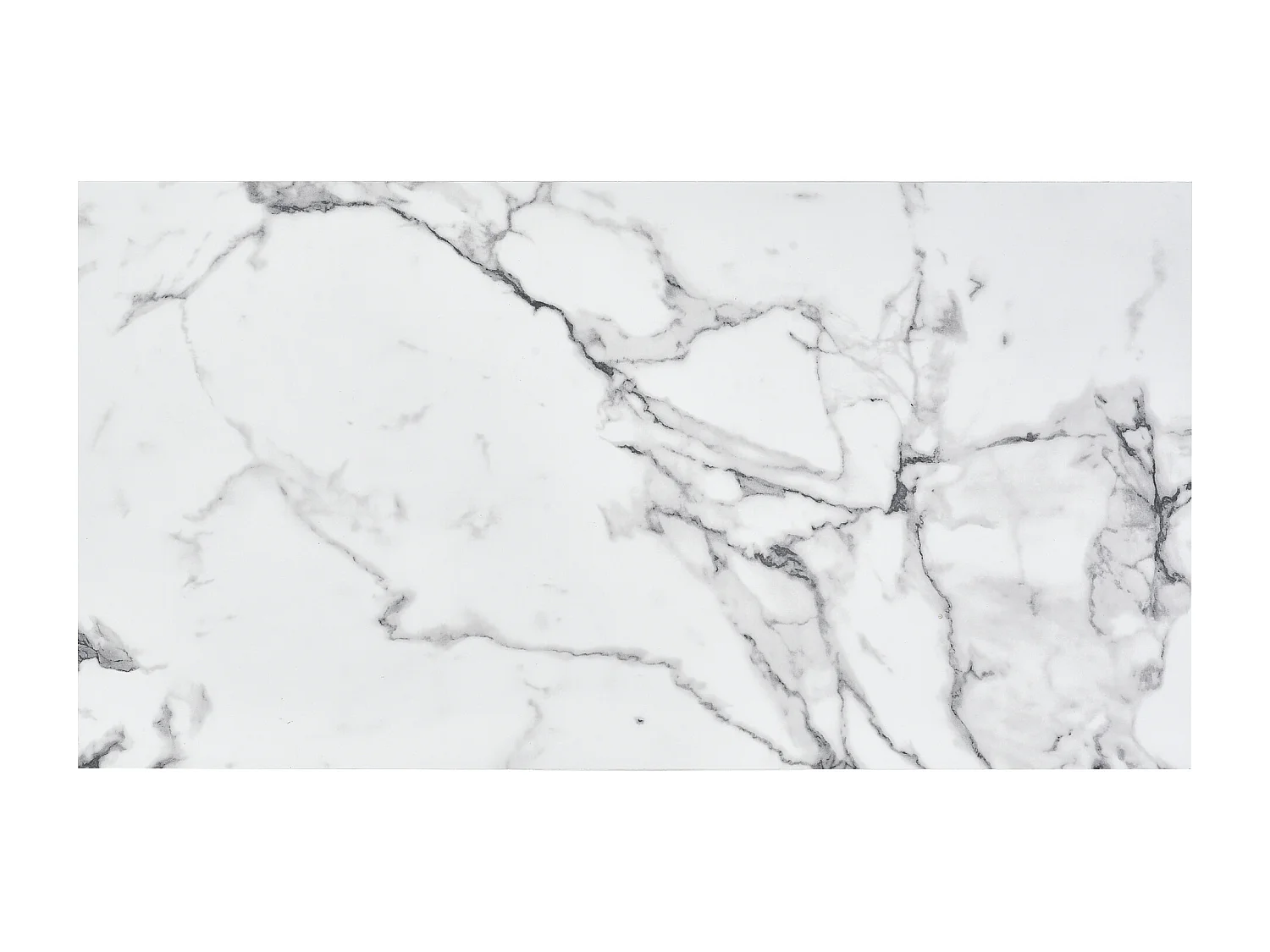 Table basse rectangulaire en bois style mid century modern, blanc