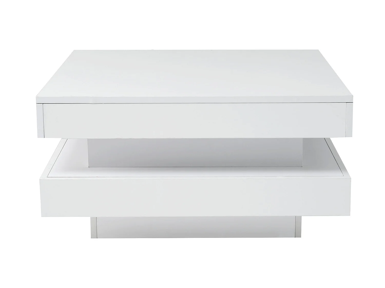 Tavolino in marmo strutturato e noce in colori contrastanti