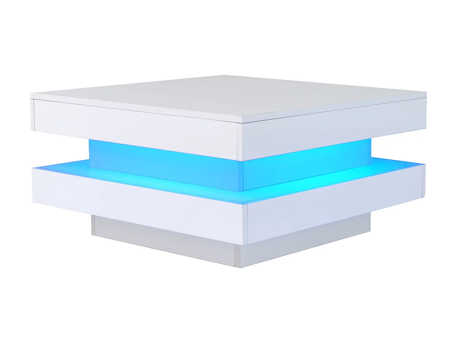 Tavolino in marmo strutturato e noce in colori contrastanti