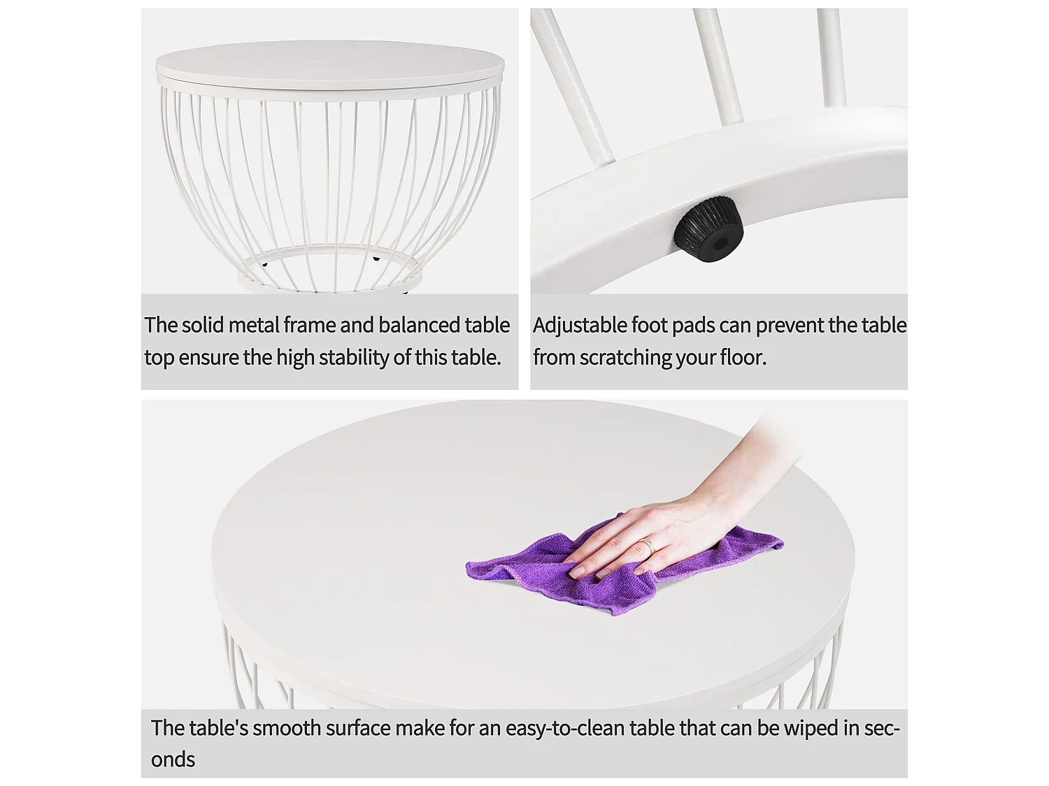 Ensemble élégant de 2 tables basses en design nid d'oiseau, en mdf et imitation bois