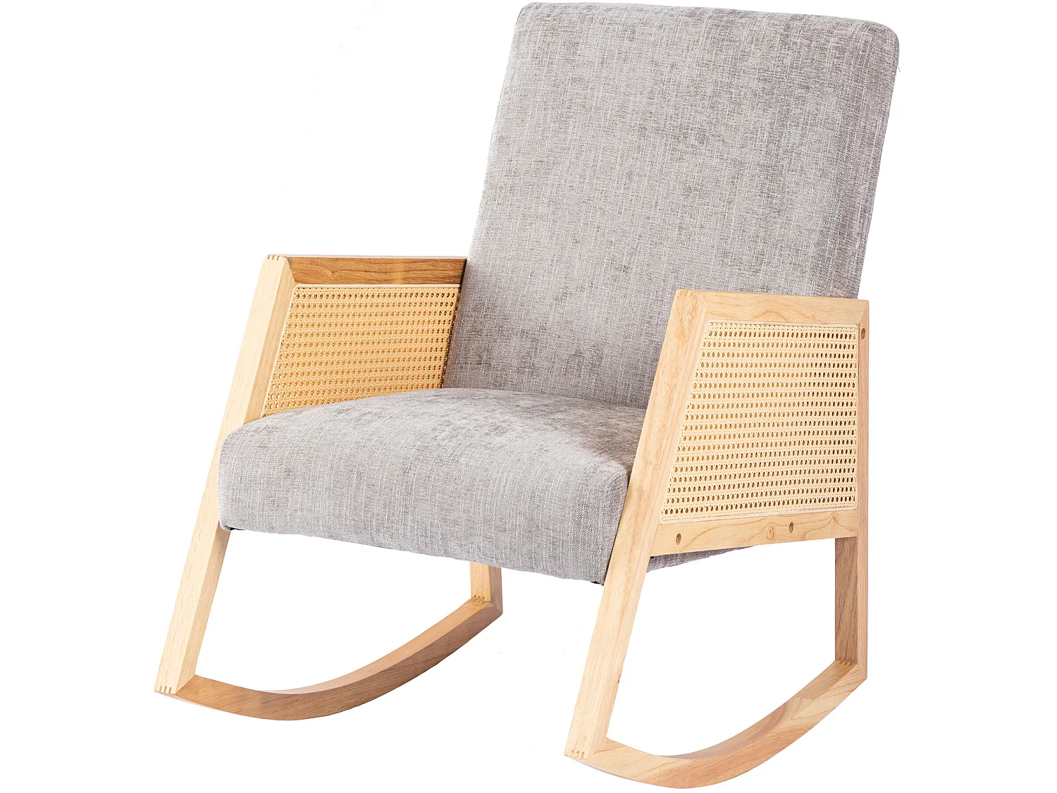 Massief houten schommelstoel, massief houten frame, 57*90*80 cm